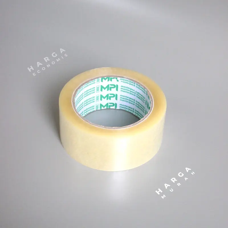 Paket 8 Pcs (6+2) - Lakban Bening 45 mm x 100 Yard Ekonomis - Lakban Packing Hemat - Master Pack Indonesia Bogor 1