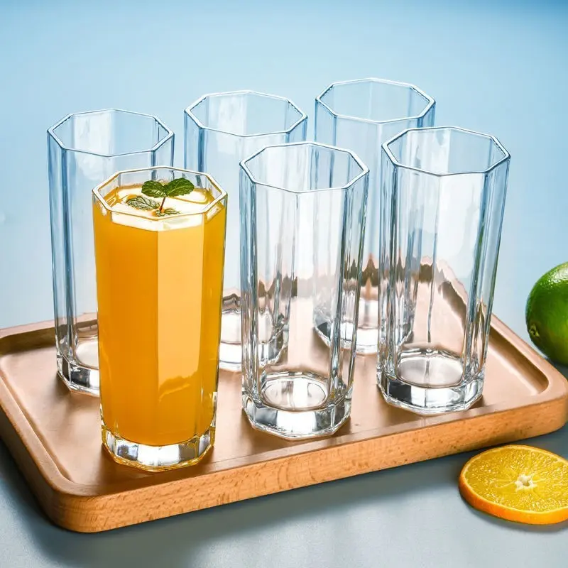 PROMO 6PCS Delisoga highball water cup glass drinking glassware milk, juice cup glass Y5302