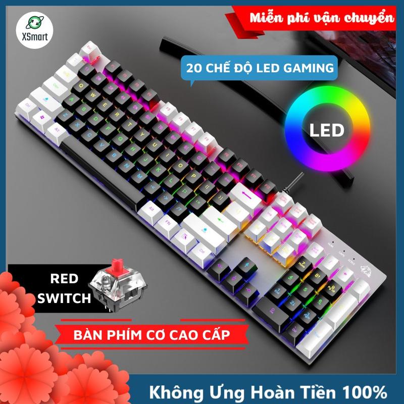 Bàn Phím Cơ Gaming K1 RED Switch 20 Chế Độ LED Màu Cực Đẹp Chơi Mọi Tựa Game Trên Máy Tính Laptop PC