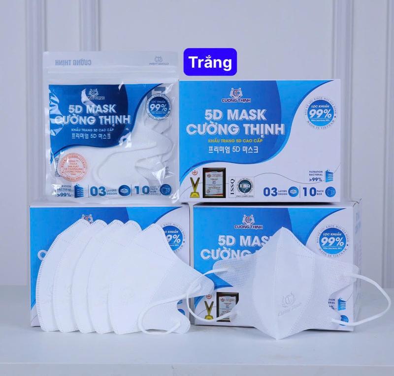 [Thùng 500 cái] Khẩu trang 5D Cường Thịnh chính hãng kháng khuẩn dày dặn mềm mại - Phụ Kiện, Accessories 3