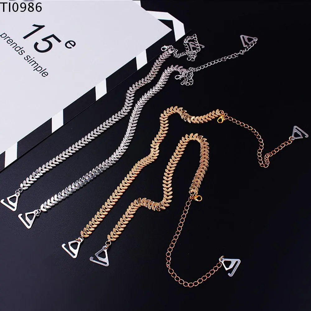Dây Xích Kim Loại Chống Trượt Cho Đám Cưới, Dây Áo Ngực Vô Hình Mùa Hè, Dây Đeo Vai, Phụ Kiện Áo Ngực Nữ, Thắt Lưng