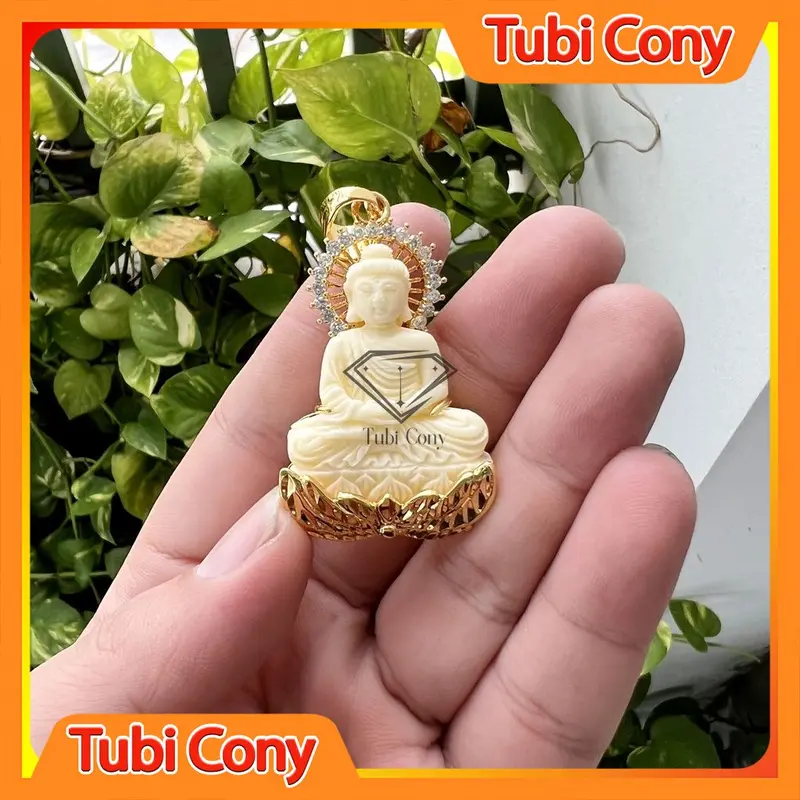 Mặt Dây Chuyền Phật Thích Ca Mâu Ni Phật 050RDX1.091221 Màu Trắng 3