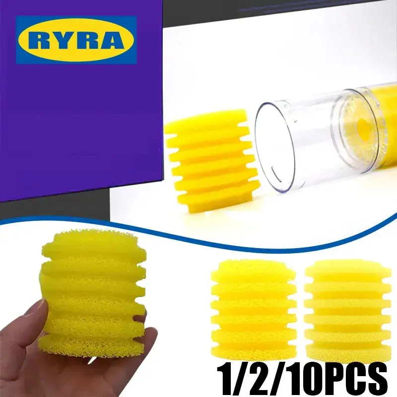Bộ Lọc Bể Cá, Màu Vàng, Bộ Phận Lọc Tích Hợp, Lõi Bông Lọc, Miếng Bọt Biển Thay Thế, Bộ Lọc Bơm Nước, Lõi Bông
