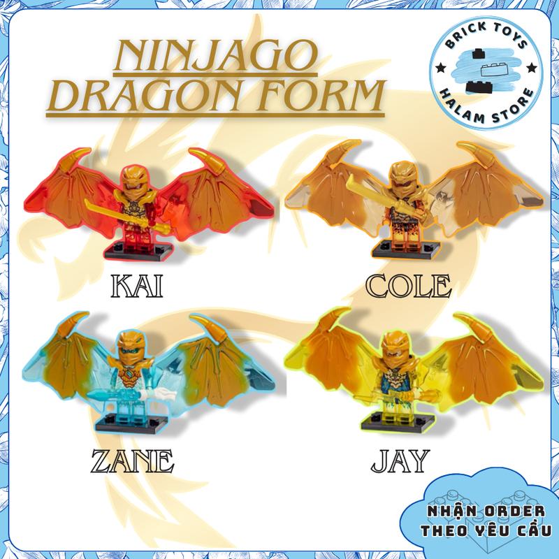 Đồ chơi lắp ráp minifigures Ninjago Dragon Form - Lắp ghép xếp hình nhân vật ninja season 16 dạng rồng có cánh