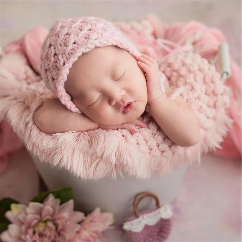 Product Introduction of Baby Photography Props Newborn Photography Blanket Background Photo Infant Muslim Wraps Accessories 19