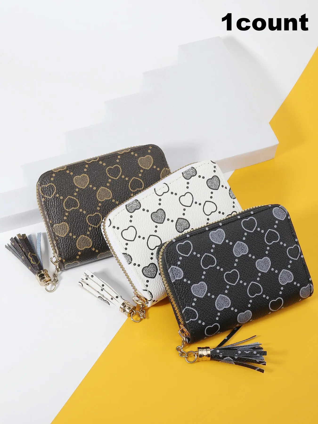 Fashionable Women's Minimalist Short Wallet, Fashionable Tassel Zipper Coin Wallet, High-quality Credit Card Storage Bag, Suitable for Outdoor, Travel, and Back to School