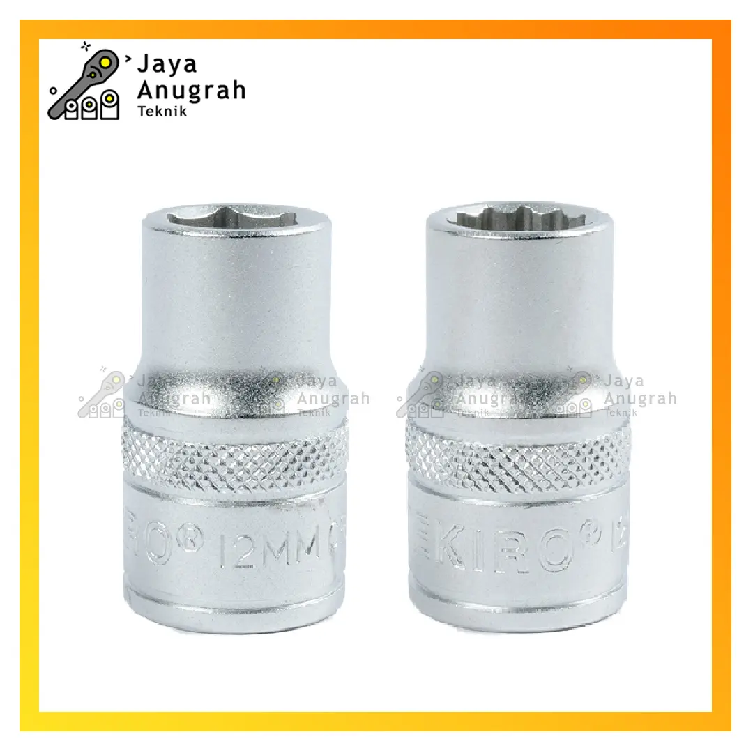 Kunci Sock Tekiro 8, 9, 10, 11, 12, 13mm segi 6pt 1/2 / Mata Sock / Kunci Shock