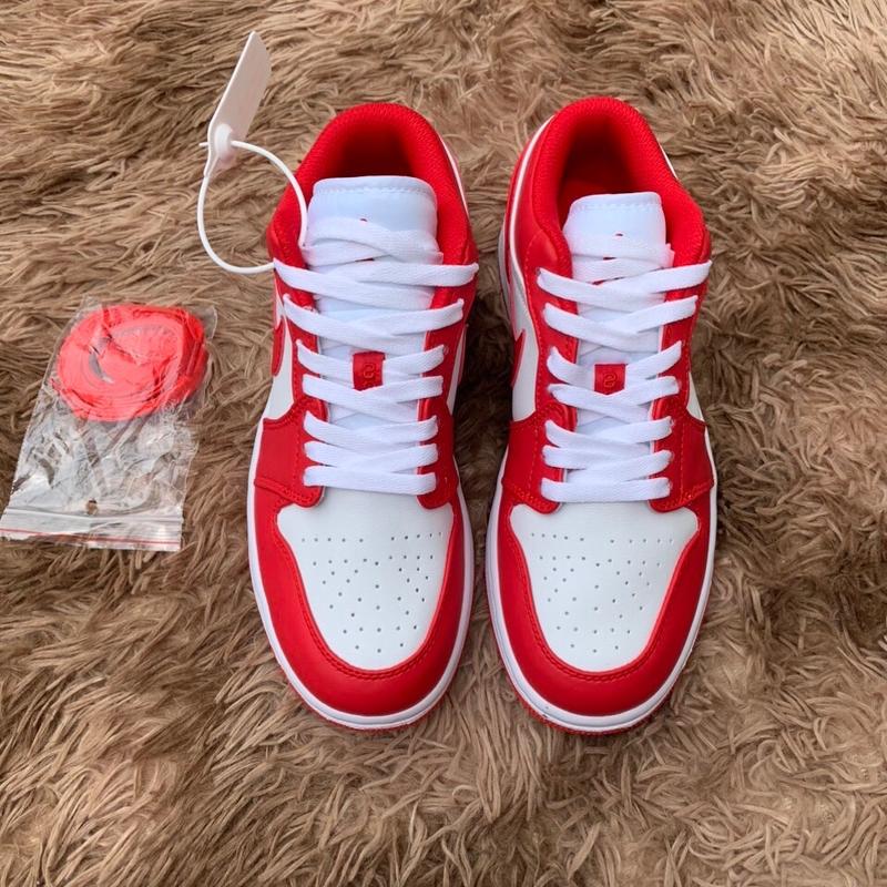 Giày thể thao sneaker j1 nam nữ đỏ trắng thoáng khí