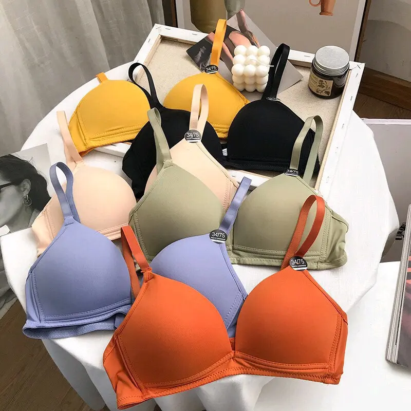 Set 3c áo lót su đúc đệm mỏng không gọng xuất nhật Bra Nữ Áo Lót Nữ