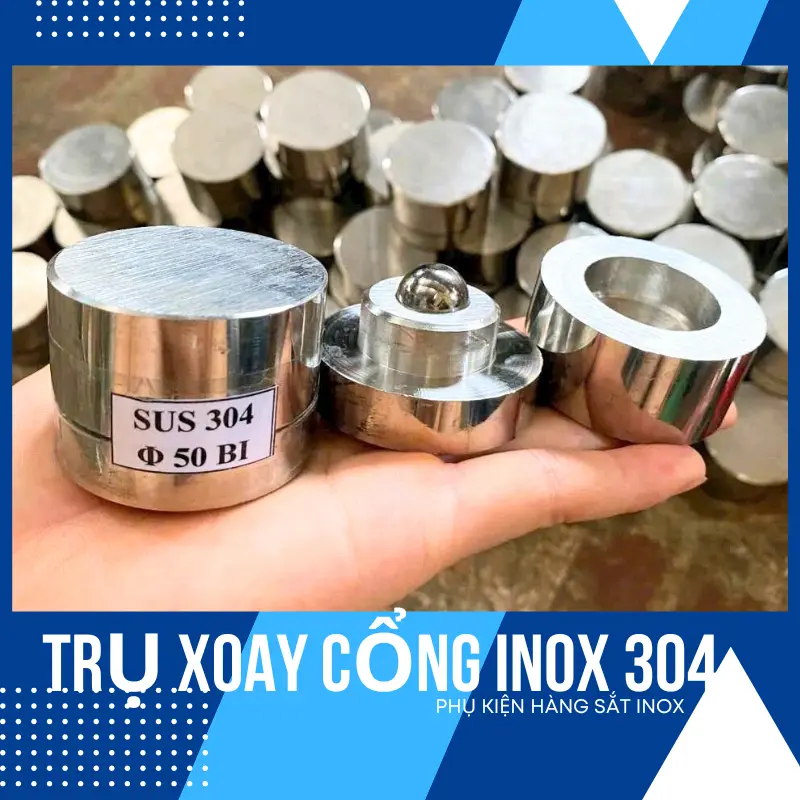 Trụ Xoay Cổng Inox 304. Sản Phẩm Chống Rỉ Cho Cửa Cổng Inox