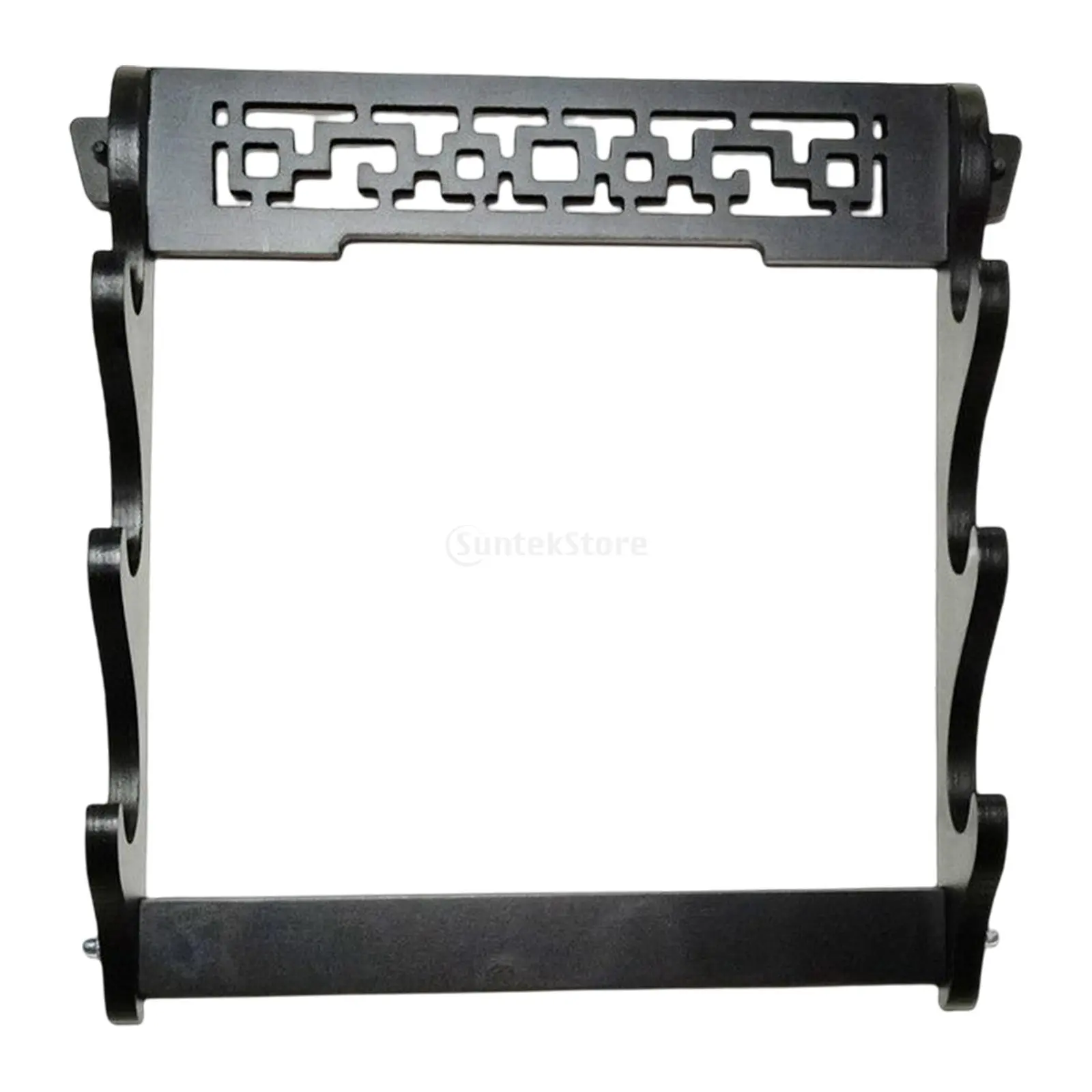 2/3/4 Tier Sword Holder Wall Mounted Samurai Stand Display Katana Flute Rack 3 Tiers