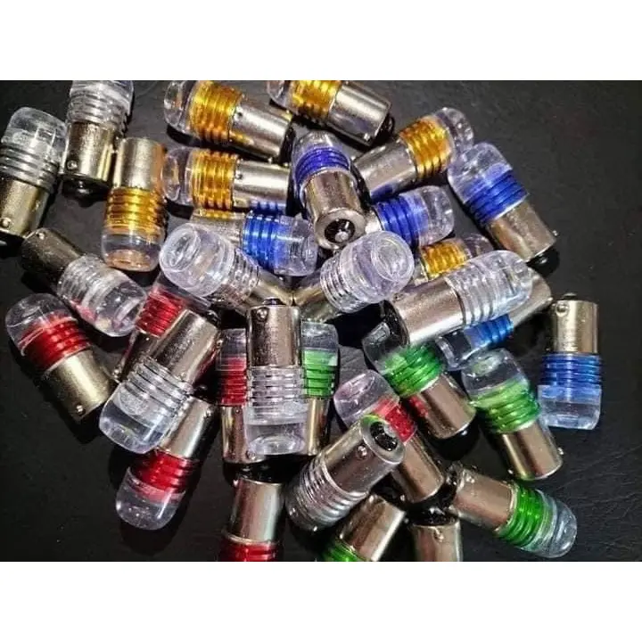 Bóng Xi nhan, đèn hậu, đèn stop xe ô tô, xe máy loại chân gài 1 TÓC, 2 TÓC. Sử dụng chip led siêu sáng, giá 1 bóng 0