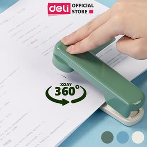 Dập Ghim Xoay 360 độ Deli - Ghim Bấm 40 Trang Cao Cấp Sử Dụng Học Sinh Văn Phòng Sử Dụng Ghim 24/6 26/6