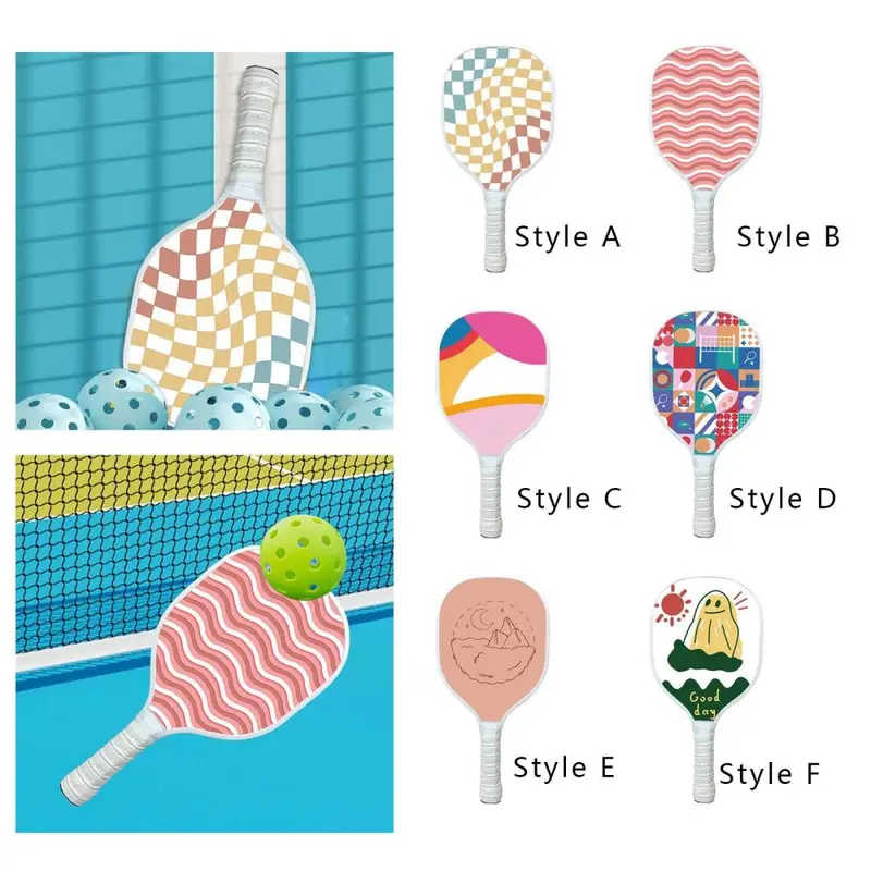 Vợt Pickleball, mái chèo bằng gỗ thoải mái, dành cho tất cả những người chơi Pickleball, Thích hợp để tập luyện, dành cho nam và nữ, Thích hợp cho người mới bắt đầu đến người chơi nâng cao 2