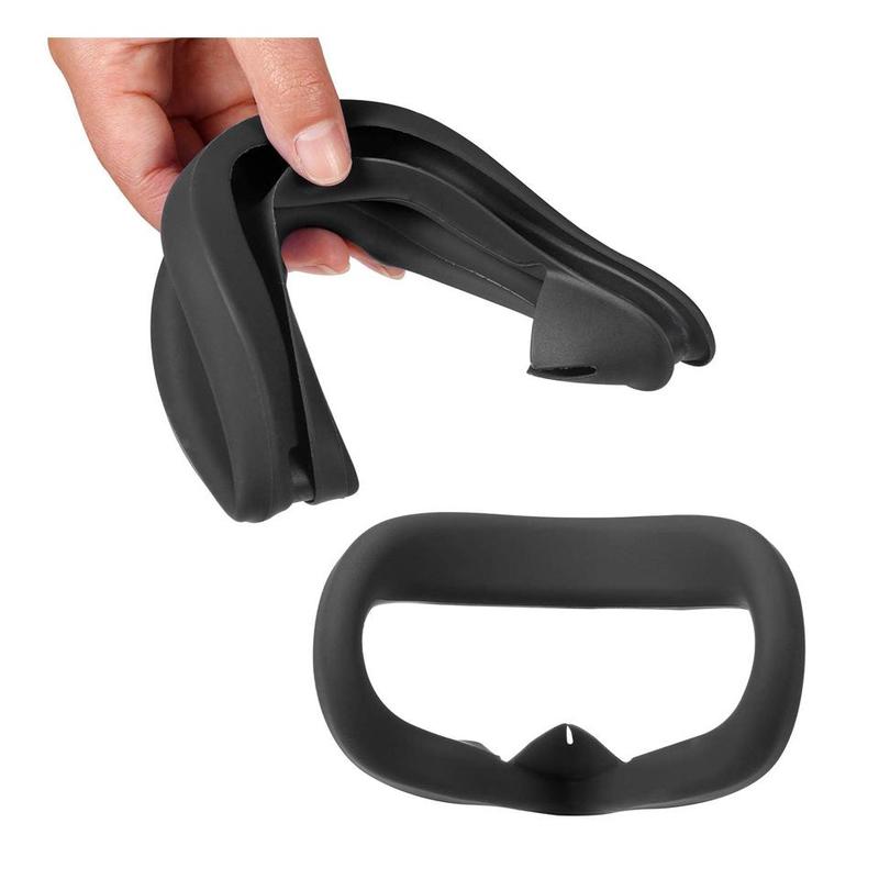 Silicone Cover Kit for Oculus Quest 2, 1 Set Multipurpose VR Accessories Including Silicone Face Cover, Controller Covers with Hand Strap and Joystick Caps 6