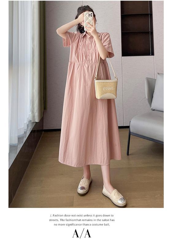 Product Introduction of P69350# Dress Pregnant Plus Size Dress For Women Nipped Waist Summer Slim New Arrival Pregnant Pregnancy Dress 7