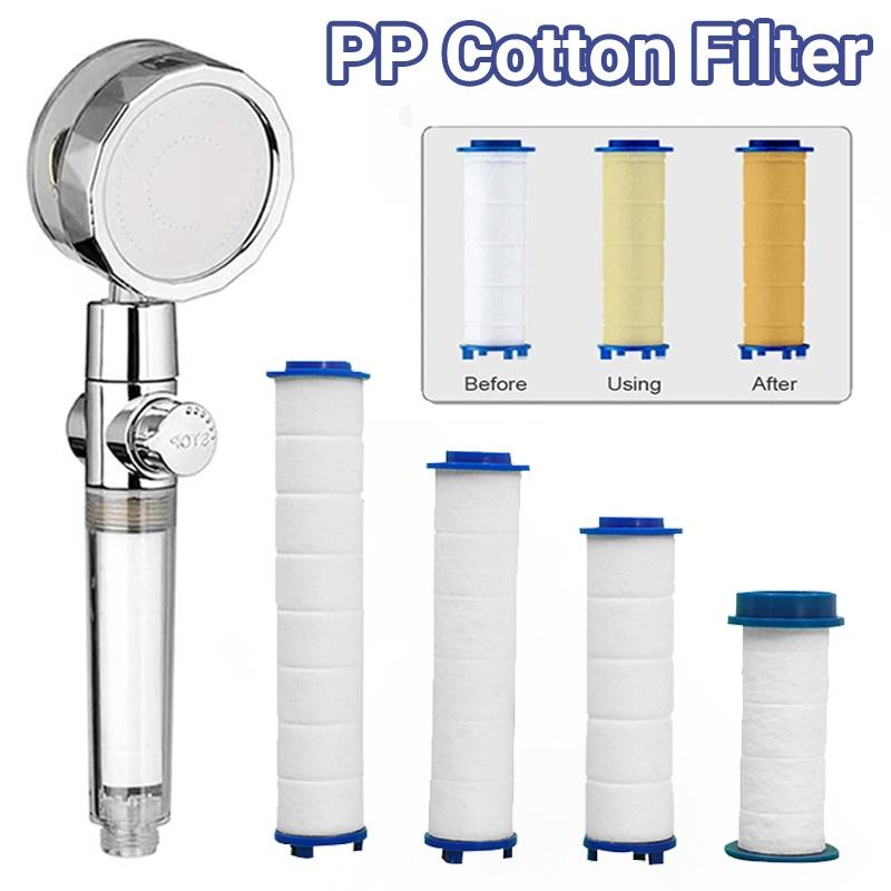 6 8 9.5 11.5cm Shower Head Filter Cotton Replacement Handheld Shower Cartridge Bath Water Purification Filter Bathroom Accessories