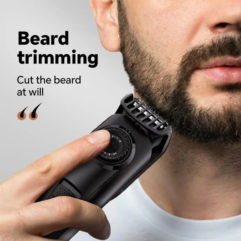 Multifunctional Men's Body Hair Trimmer, USB Rechargeable Electric Razor, Beard Trimmer, Hair Trimmer for Home Salon Use 2