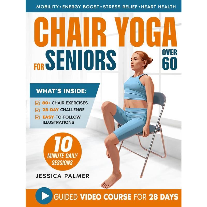 Chair Yoga For Seniors Over 60: Your 28-Day Illustrated Guid - TikTok Shop