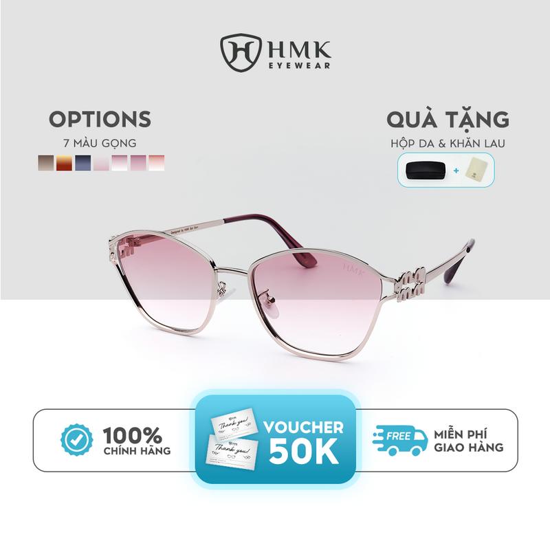 Kính Mát Dáng Mắt Mèo Thời Trang Chính Hãng HMK Eyewear Chống Tia UV400 Bảo Vệ Mắt, Hạn Chế Chói - KM7589