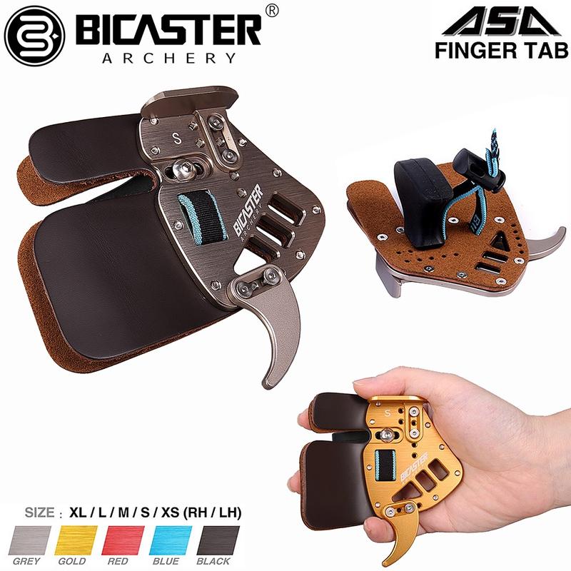Product Introduction of Bicaster Archery Finger Tab Guard Protection Genuine Leather + Aluminum S/M/L For Tradition Recurve Bow 9
