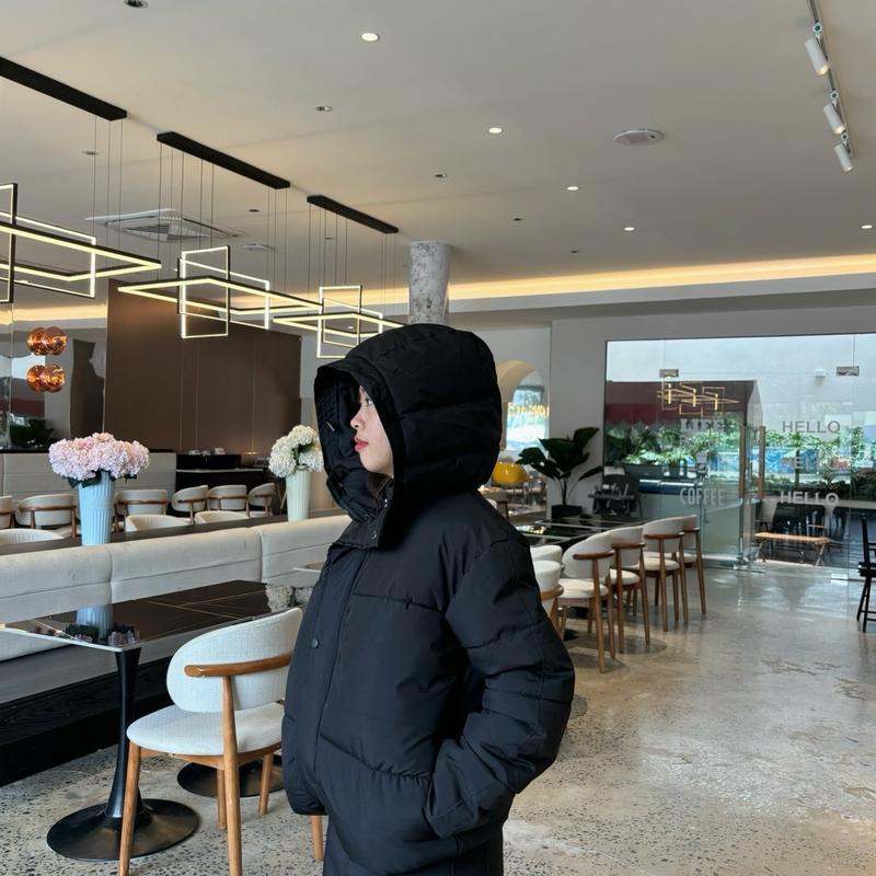 ÁO PHAO BÉO VÀNH MŨ TRƠN MÙA ĐÔNG nu