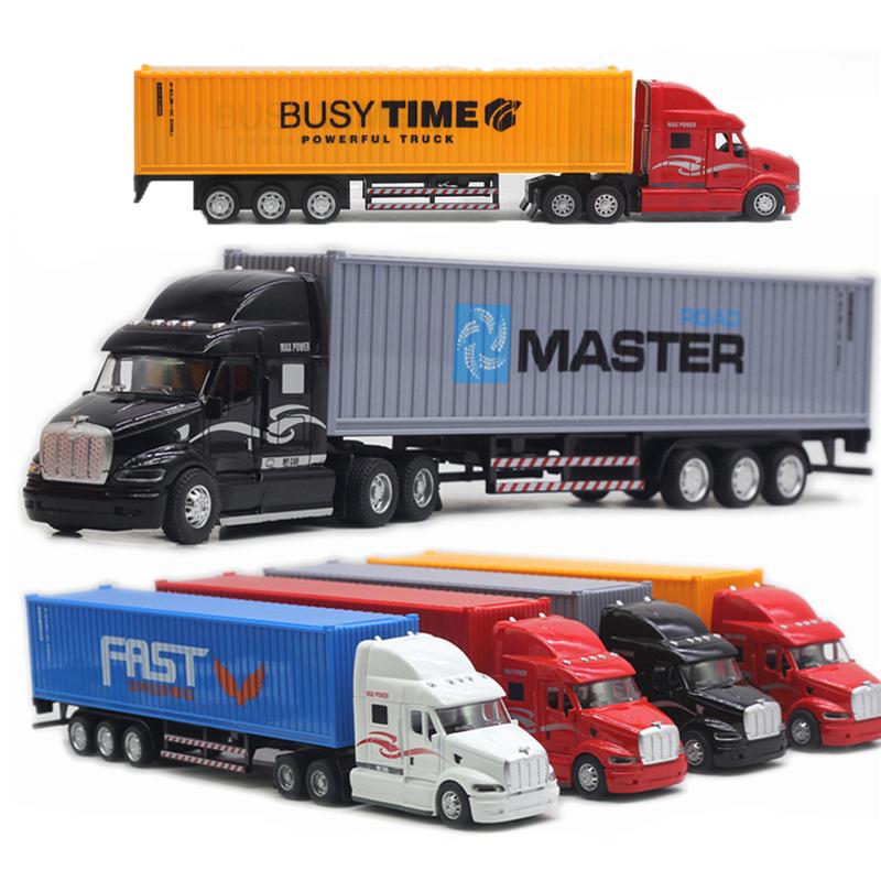 Mô hình xe đầu kéo containe tỉ lệ 1:48 nhiều màu sắc Toy Đồ Chơi