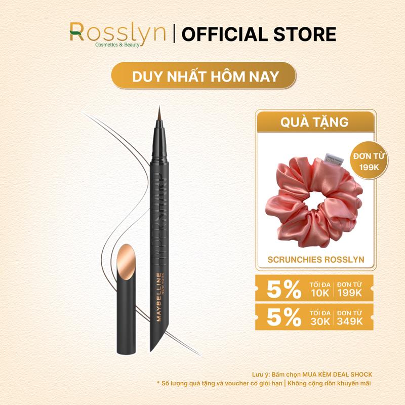 Bút Kẻ Mắt Nước Maybelline New York Sắc Mảnh, Không Lem Trôi Hyper Sharp Liner Extreme 0.4g Rosslyn