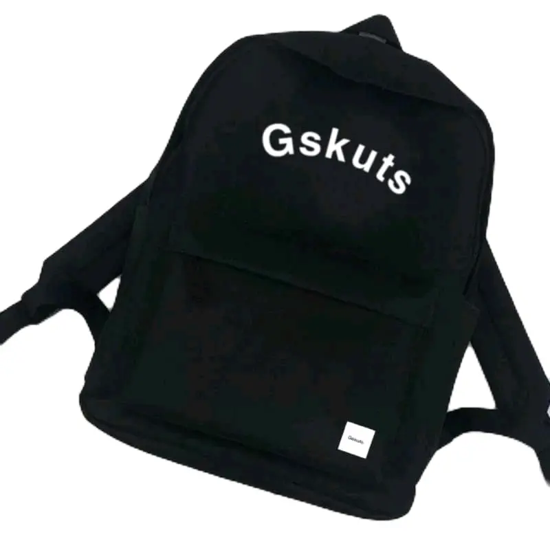 Tas ransel backpack / gendong Gskuts edition black white grapich metal hitam pria wanita Sekolah Korean Backpacks