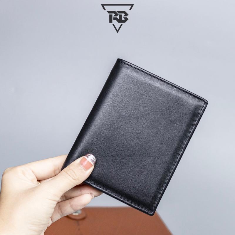 [Giá Sốc] Ví Nam Da Bò Dáng Đứng Phom Trơn Có Ngăn Khoá Wallet Nhiều Ngăn Wallet Kem Chữ Nhật Hình Chữ Nhật