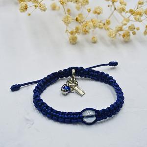 Vòng tay handmade đá bán quý phong thuỷ đính charm 5