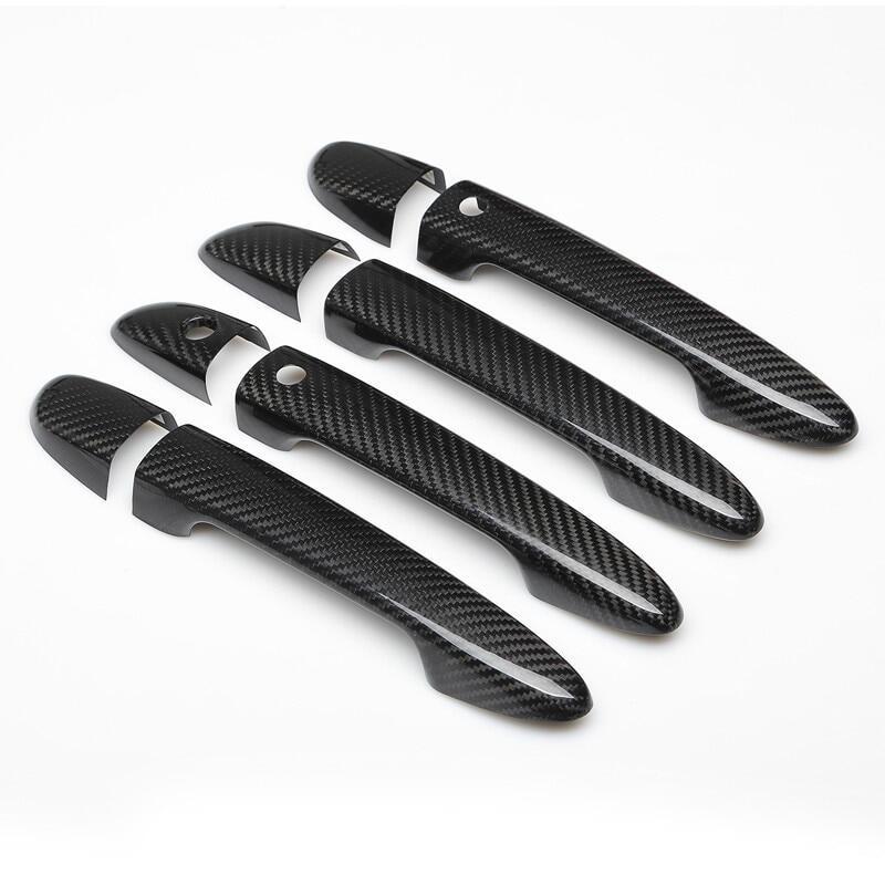 Product Introduction of 8Pcs Carbon Fiber Chrome Car Door Handle Frame Panel Cover Trim ABS Sticker Styling Accessories For Mazda 2 Demio 3 6 CX3 CX5 CX8 CX9 LHD & RHD 4