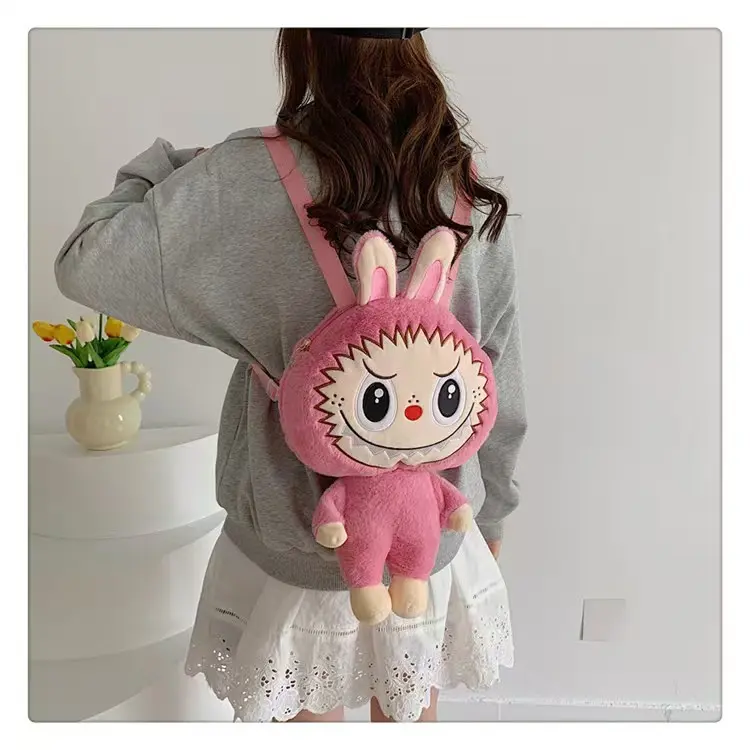 (COD) Tas Labubu Fashion Tas Ransel  Lisa Black Pink Tas Boneka anak-anak& desawa SUPERMALL88 Wanita 1