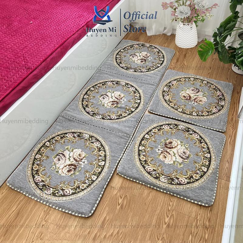 Thảm Đệm Ghế Gỗ Sofa Hàng Nhập Khẩu Cao Cấp, Bộ Thảm Trải Ghế Gỗ Đủ Màu Đủ Kích Thước Độ Dày 2 - 3cm ,Vỏ Tháo Rời