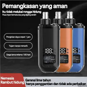 Trimmer Hidung & Telinga Elektrik - Pencukur Bulu Hidung/Telinga Tanpa Rasa Sakit, Portable & Rechargeable, Cocok untuk Pria & Wanita