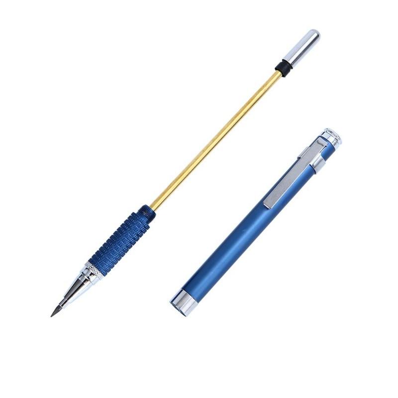 Bút chì Cơ kim loại, thiết kế đơn giản, trọng lực thấp, 2,0MM, bút chì đẩy, bút chì di chuyển, thích hợp cho đồ dùng văn phòng và trường học 7