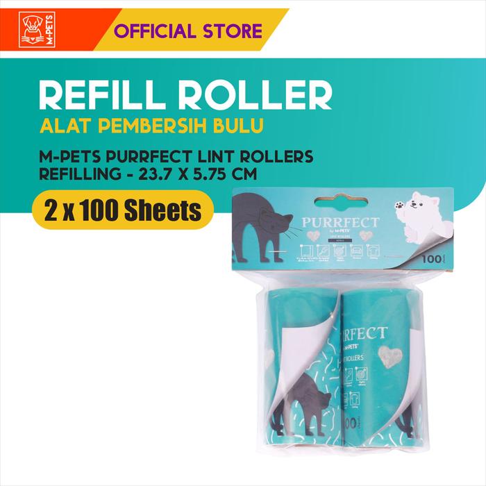 Gambar M-Pets Purrfect Lint Rollers & Refill Roller / Pembersih Bulu Hewan - Refill 60 Sheets dari M-Pets Volk Pets Indonesia Kota Tangerang 5 Tokopedia