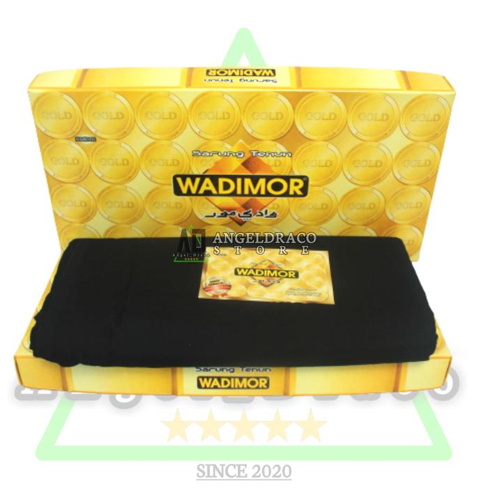 Gambar Sarung Wadimor Hitam Putih Polos Non Atau Tanpa Tumpal Dewasa dari AngelDracoStore Kota Bandung 5 Tokopedia