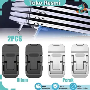 2Pcs Braket Stand Holder Laptop Holder Laptop Anti Panas Bahan Abs Bisa Dilipat Universal Portable untuk Notebook