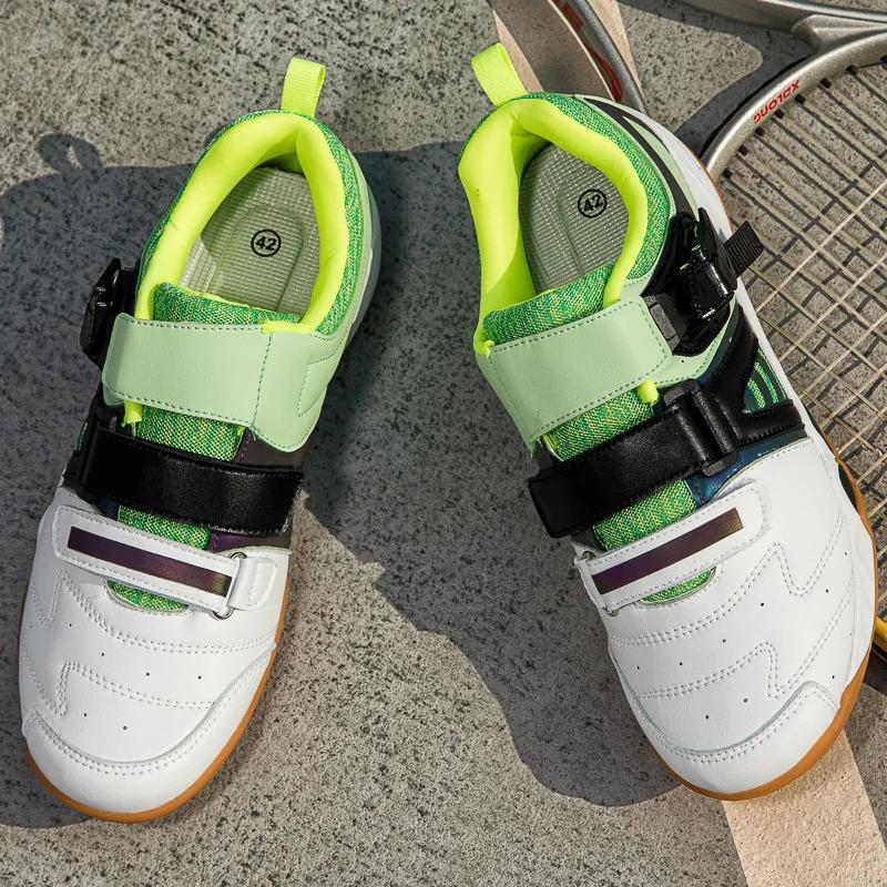 Product Introduction of Wholesale Training Athletics Table Tennis Shoes Rubber+MD Sole Badminton Tennis Shoes 6