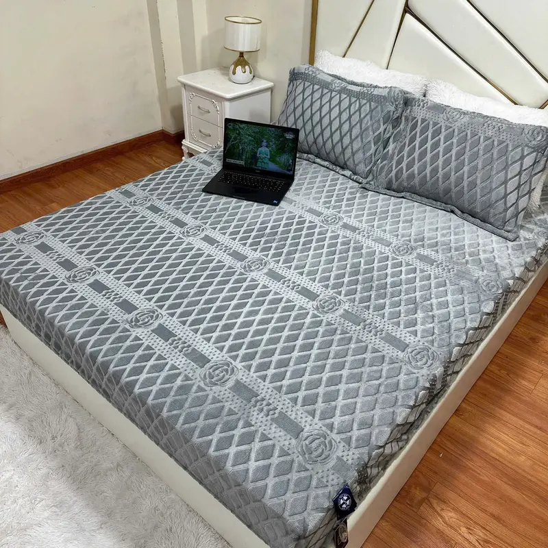 [TẶNG KÈM 2 VỎ GỐI NẰM] Ga Gối COCO Nỉ Nhung Mềm Mịn, Ấm Áp 3