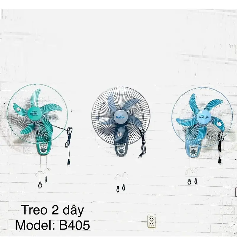 QUẠT TREO TƯỜNG NATIFAN 2 DÂY SIÊU MÁT QuạT 1