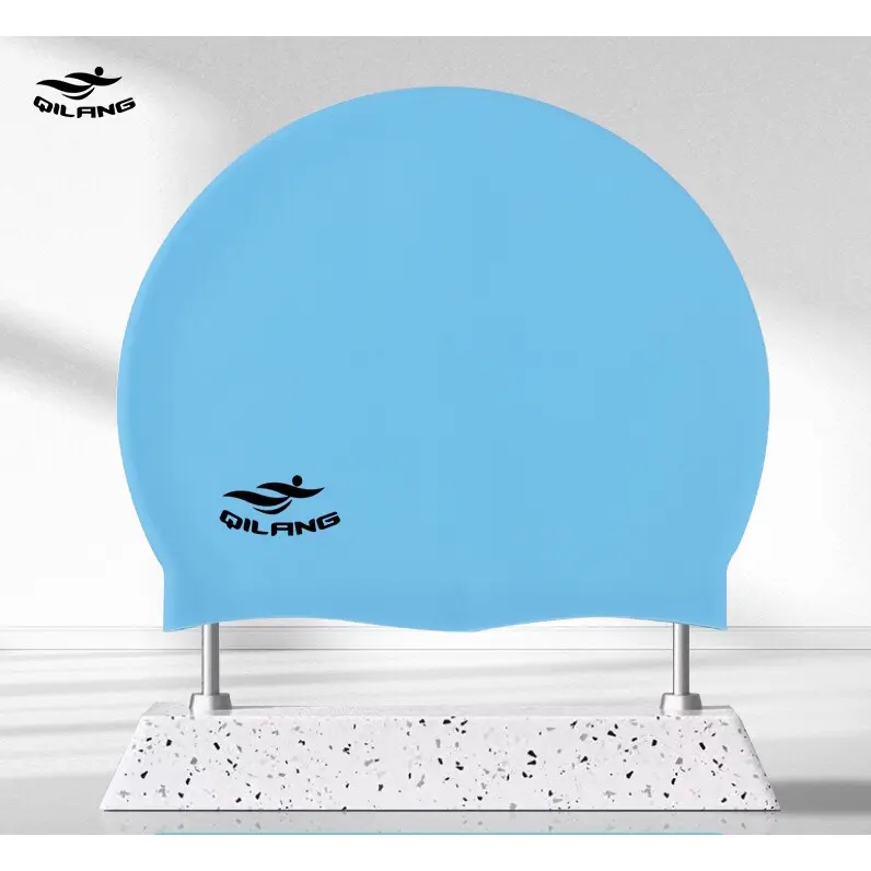 Mũ bơi Silicone dành cho Người lớn, Trẻ em Phổ thông Mũ bơi không thấm nước 3