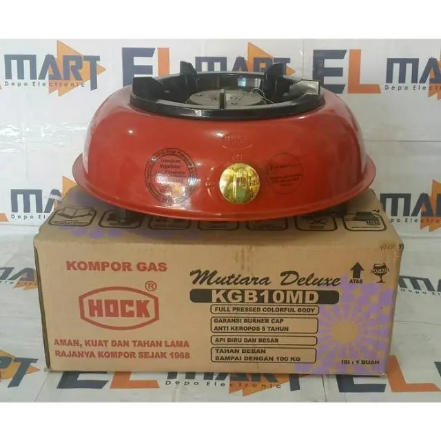 Hock kompor gas LPG 1 tungku KGB10MD - 100 mutiara Deluxe KGB 10MD 100MD 3