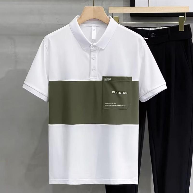 Áo Polo Có Ve Áo, Thương Hiệu Thời Trang Pu Shuai Khâu, Hợp Xu hướng, Dáng Ôm, Ngắn Tay, Áo Sơ Mi Nam Cao Cấp, Thích Hợp Cho Mùa Hè Mới 2023, Phong Cách Đóng Cửa 7
