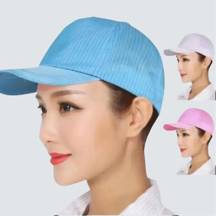 Mũ Tĩnh Điện phòng sạch Lưỡi Trai kẻ sọc Voi