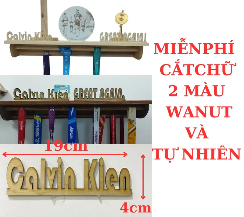Kệ treo huy chương, kệ treo tường,để cúp lưu niệm, treo đươc 60 huy chương. Decor Trưng Bày Đựng Sách Kệ Sách Đồng 2