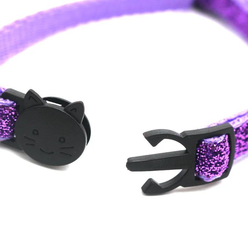 Product Introduction of Cat Collar Colors Reflective Breakaway Neck Ring Necklace Bell Pet Products Safety Elastic Adjustable with Soft Material 12