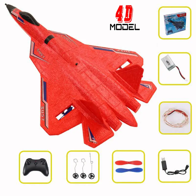 Máy Bay Điều Khiển Từ Xa Su-57. Size 44*33*12cm. Chống Nước 100%, Bền Đẹp Dễ chơi ,Siêu Bền  Pin 15-20p. Bay xa300m, Điều khiển từ xa Đồ Chơi Toy 4