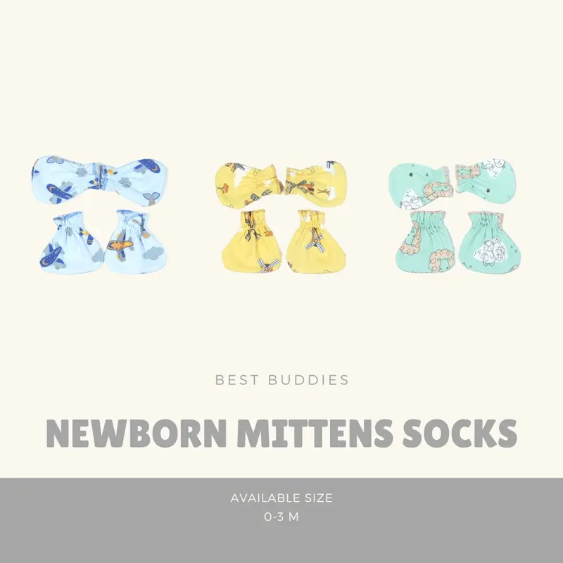 Nova STK Bayi SNI - Sarung Tangan dan Kaos Kaki Bayi seri Polos dan Motif 2